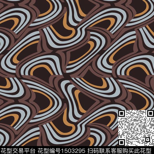 时尚几何女装传统印花华亿平台下载（图片编号: 1503295） - 瓦栏（Walan）