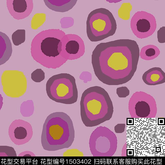 几何手绘圆形传统印花华亿平台下载（图片编号: 1503402） - 瓦栏（Walan）