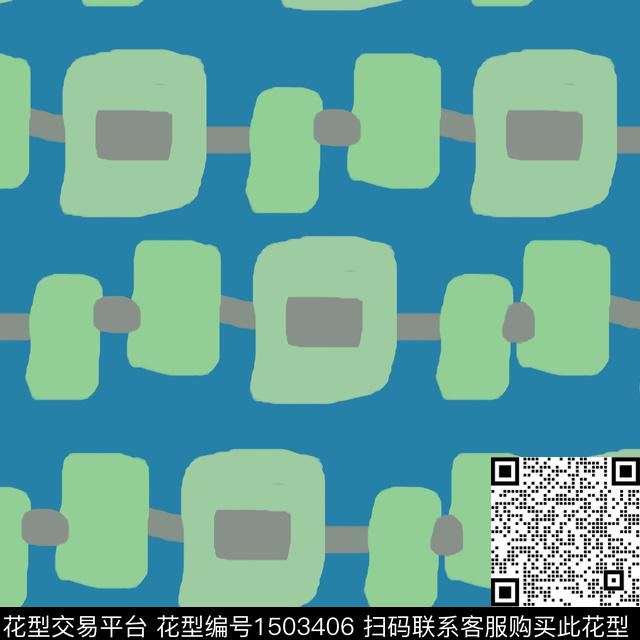 格子几何手绘传统印花华亿平台下载（图片编号: 1503406） - 瓦栏（Walan）