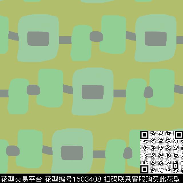 格子几何手绘传统印花华亿平台下载（图片编号: 1503408） - 瓦栏（Walan）