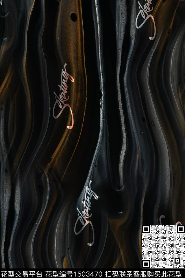 字母肌理男装数码印花华亿平台下载（图片编号: 1503470） - 瓦栏（Walan）