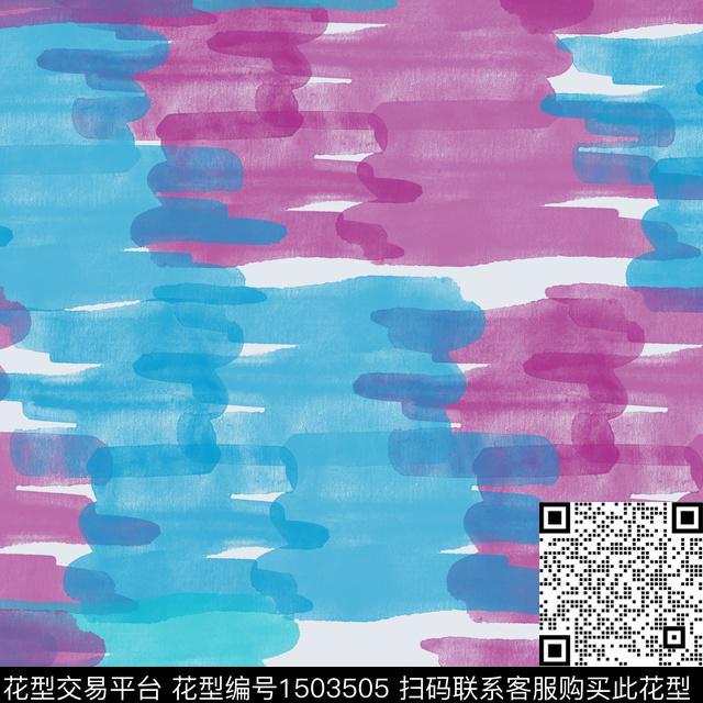 几何肌理手绘数码印花华亿平台下载（图片编号: 1503505） - 瓦栏（Walan）