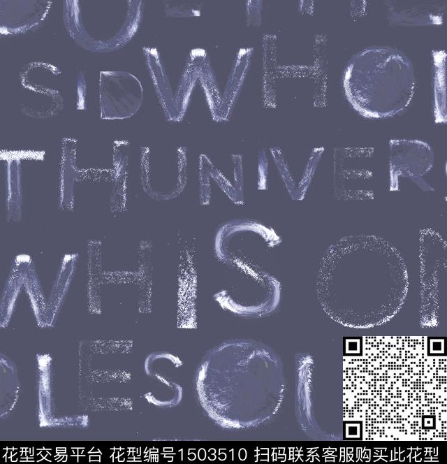 字母迷彩暗调肌理数码印花华亿平台下载（图片编号: 1503510） - 瓦栏（Walan）