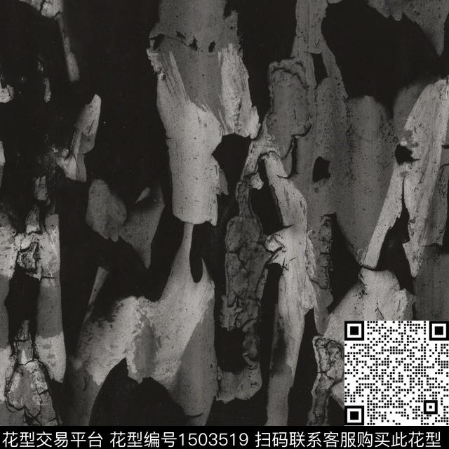 暗调肌理线条数码印花华亿平台下载（图片编号: 1503519） - 瓦栏（Walan）