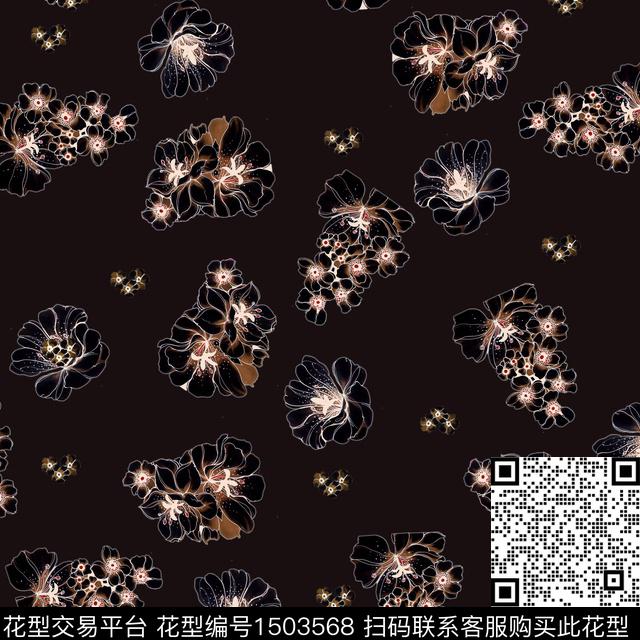 趋势华亿平台复古民族风数码印花华亿平台下载（图片编号: 1503568） - 瓦栏（Walan）