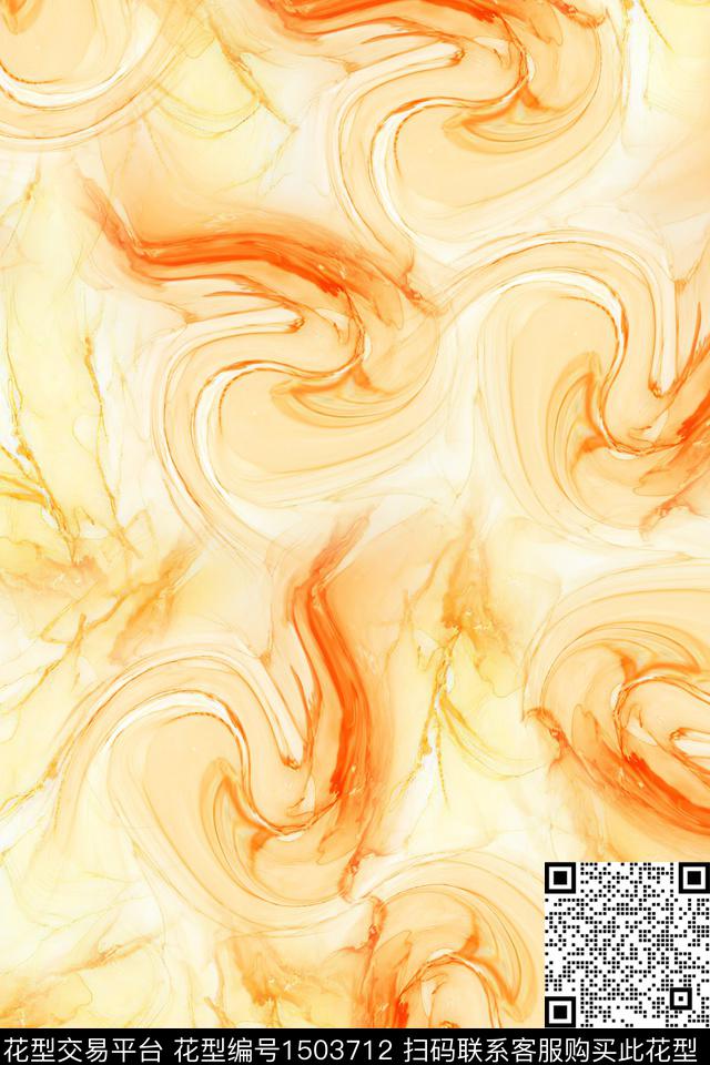炫彩水彩肌理数码印花华亿平台下载（图片编号: 1503712） - 瓦栏（Walan）