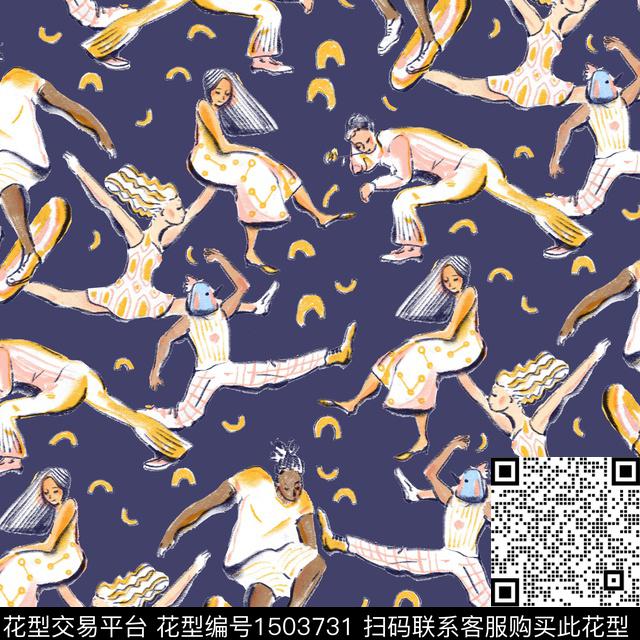 人物趣味搞怪数码印花华亿平台下载（图片编号: 1503731） - 瓦栏（Walan）