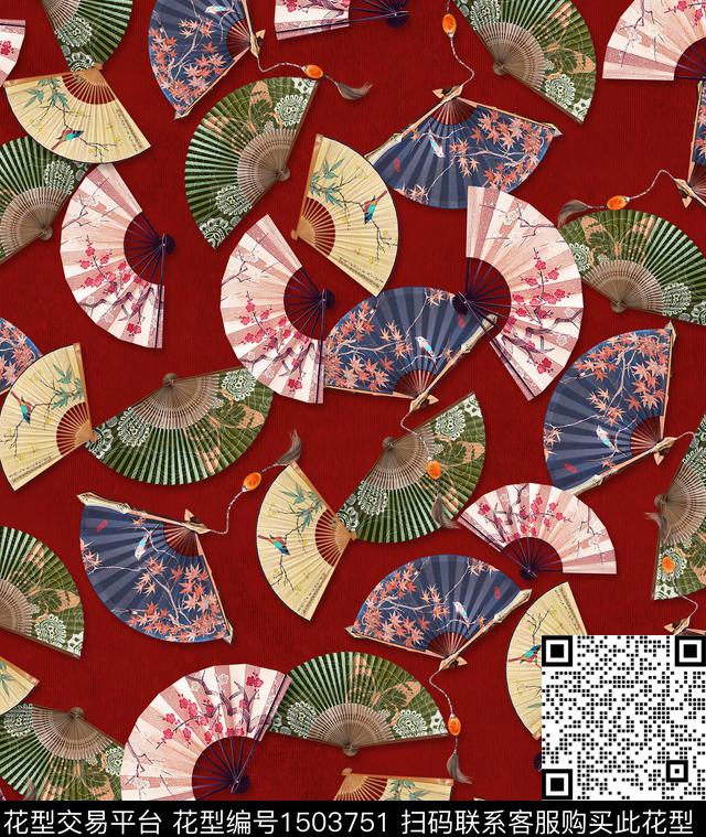 大牌风民族风定位花数码印花华亿平台下载（图片编号: 1503751） - 瓦栏（Walan）