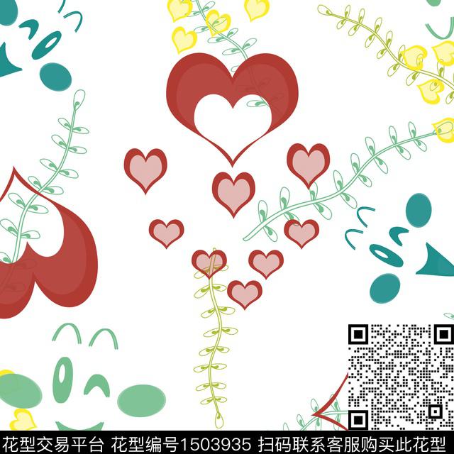 爱心水草趣味数码印花华亿平台下载（图片编号: 1503935） - 瓦栏（Walan）