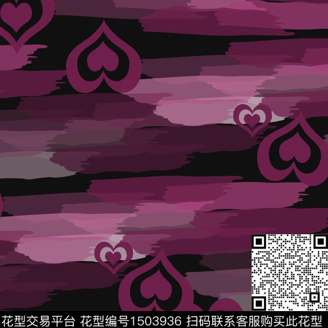 水彩笔触趣味数码印花华亿平台下载（图片编号: 1503936） - 瓦栏（Walan）