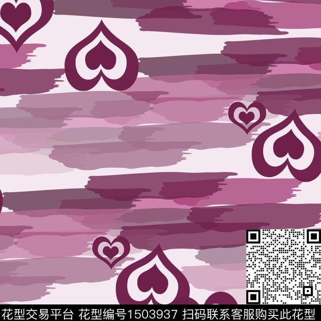 水彩笔触趣味数码印花华亿平台下载（图片编号: 1503937） - 瓦栏（Walan）