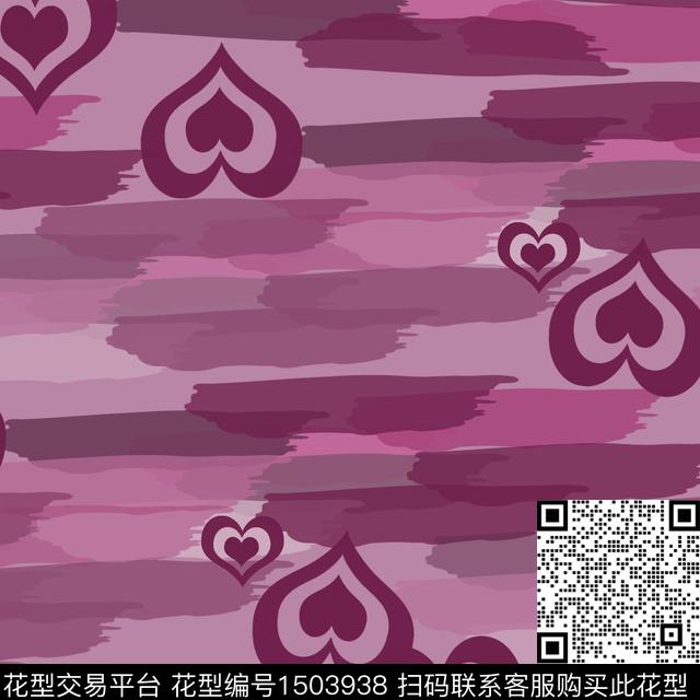 水彩笔触趣味数码印花华亿平台下载（图片编号: 1503938） - 瓦栏（Walan）