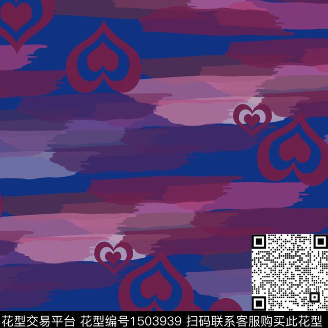 水彩笔触趣味数码印花华亿平台下载（图片编号: 1503939） - 瓦栏（Walan）