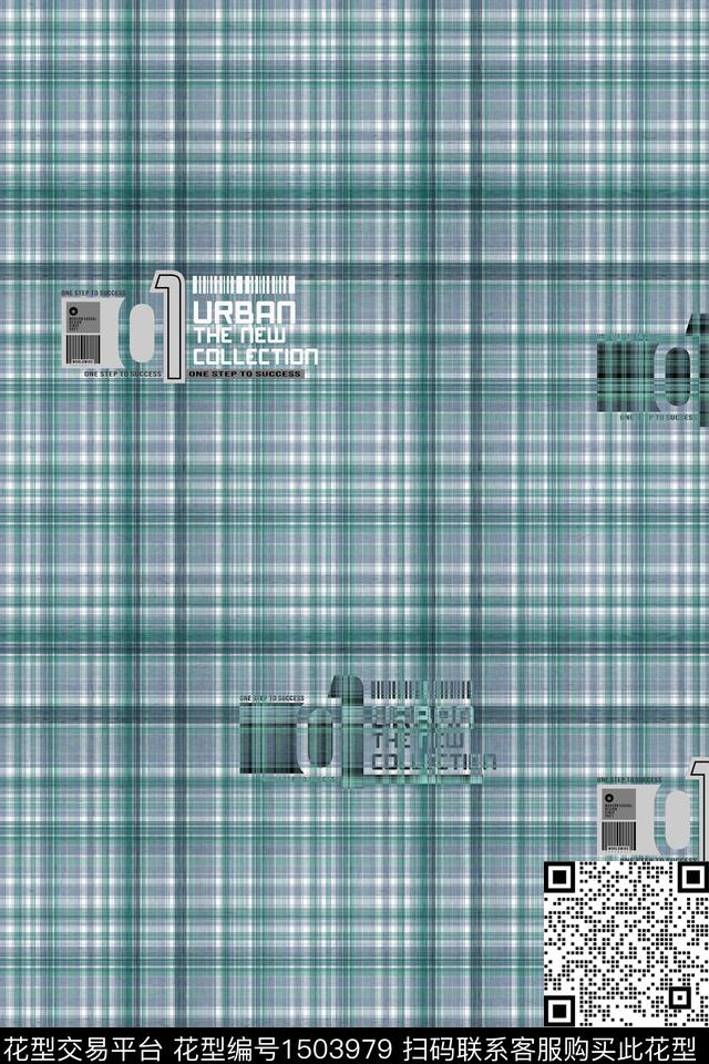 字母肌理男装数码印花华亿平台下载（图片编号: 1503979） - 瓦栏（Walan）