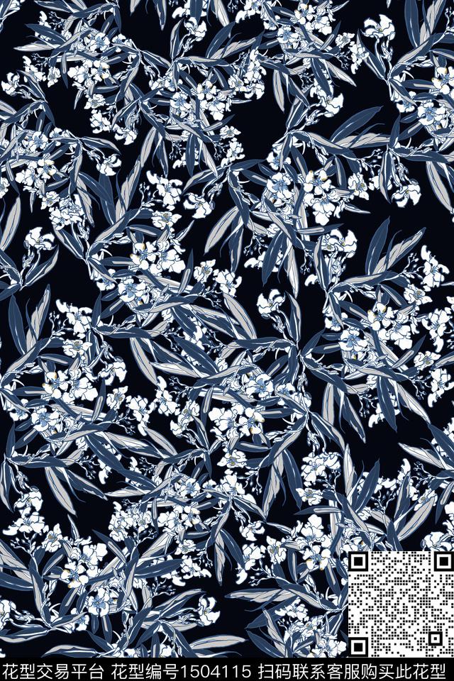 女装大牌风小碎花数码印花华亿平台下载（图片编号: 1504115） - 瓦栏（Walan）