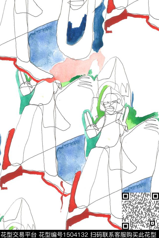 数码华亿平台复古大牌风数码印花华亿平台下载（图片编号: 1504132） - 瓦栏（Walan）