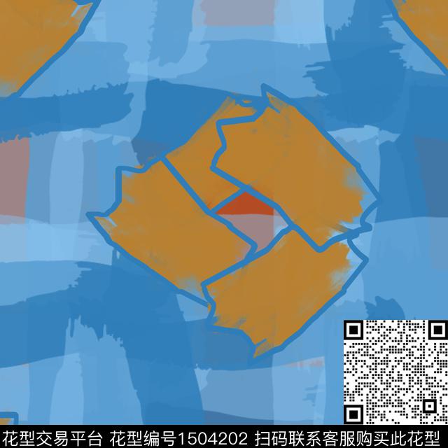 线条几何肌理传统印花华亿平台下载（图片编号: 1504202） - 瓦栏（Walan）