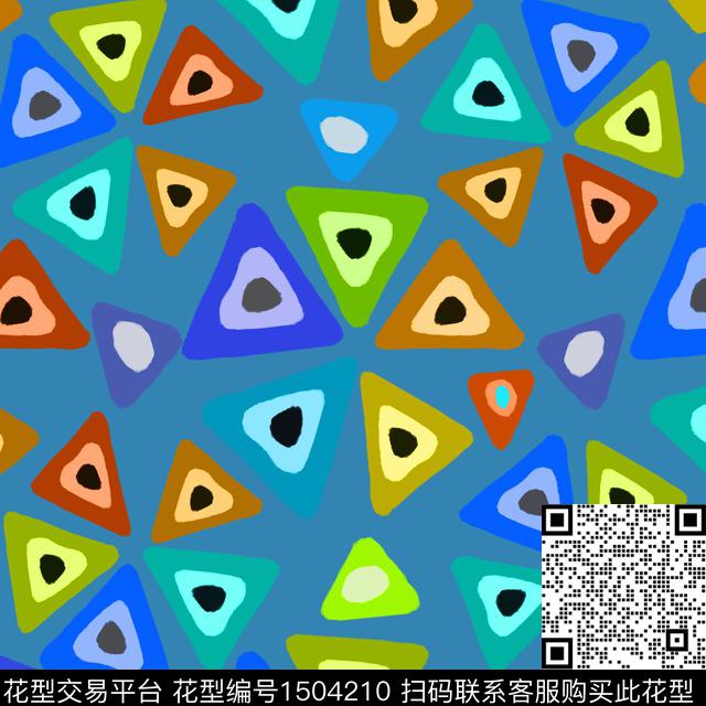 几何三角形传统印花华亿平台下载（图片编号: 1504210） - 瓦栏（Walan）