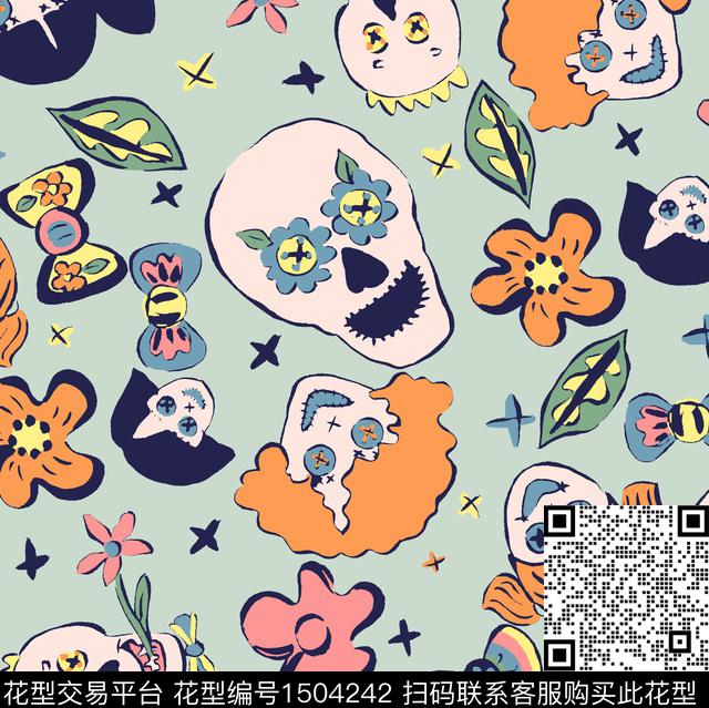 企鹅眼睛猴子数码印花华亿平台下载（图片编号: 1504242） - 瓦栏（Walan）