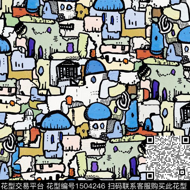 企鹅眼睛猴子数码印花华亿平台下载（图片编号: 1504246） - 瓦栏（Walan）