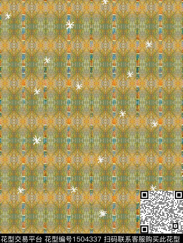 复古民族风大牌风数码印花华亿平台下载（图片编号: 1504337） - 瓦栏（Walan）