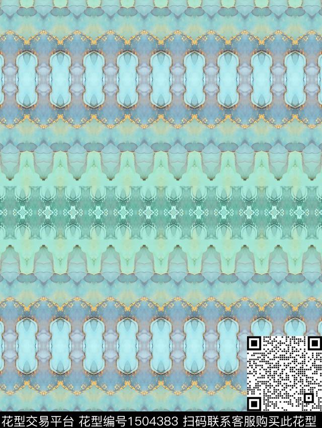 炫彩复古民族风数码印花华亿平台下载（图片编号: 1504383） - 瓦栏（Walan）