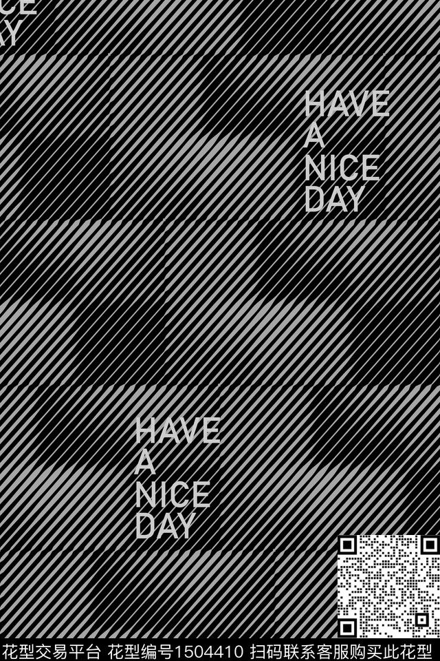 字母肌理男装数码印花华亿平台下载（图片编号: 1504410） - 瓦栏（Walan）