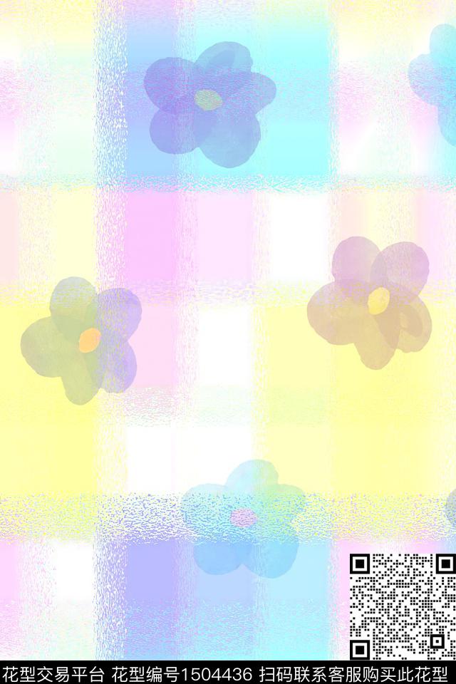 肌理小清新真丝数码印花华亿平台下载（图片编号: 1504436） - 瓦栏（Walan）