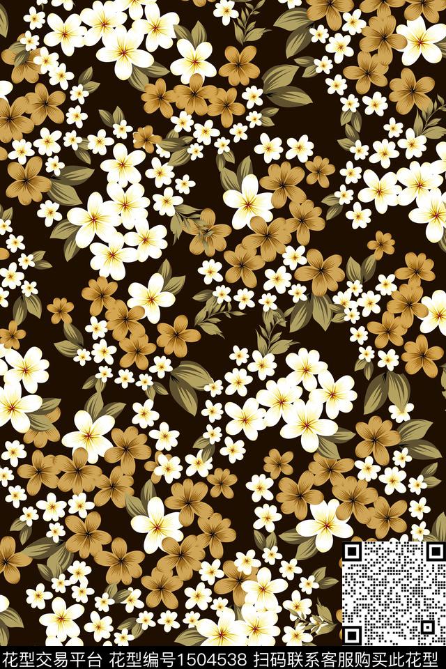 女装花卉小碎花数码印花华亿平台下载（图片编号: 1504538） - 瓦栏（Walan）