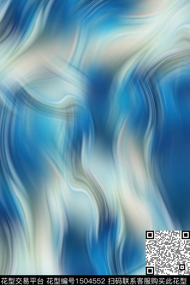 炫彩水彩肌理数码印花华亿平台下载（图片编号: 1504552） - 瓦栏（Walan）