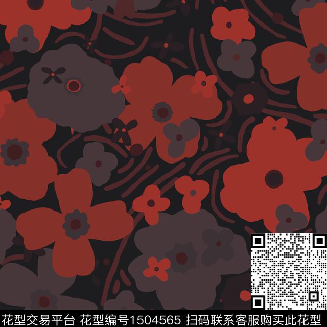 香云纱真丝中老年传统印花华亿平台下载（图片编号: 1504565） - 瓦栏（Walan）