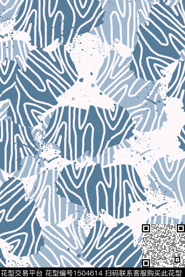 抽象男装户外家居服传统印花华亿平台下载（图片编号: 1504614） - 瓦栏（Walan）