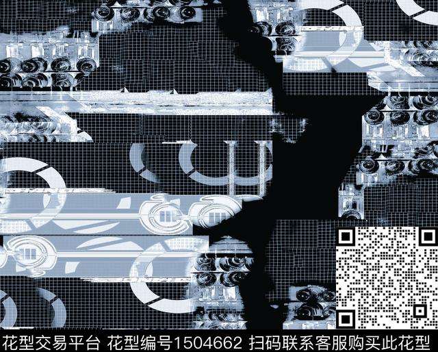 几何大牌风科技风数码印花华亿平台下载（图片编号: 1504662） - 瓦栏（Walan）