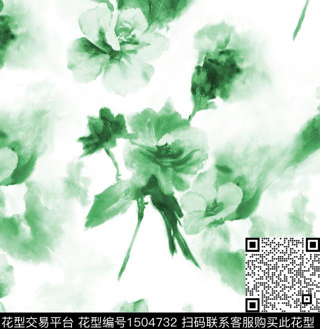 民族风花卉大牌风数码印花华亿平台下载（图片编号: 1504732） - 瓦栏（Walan）