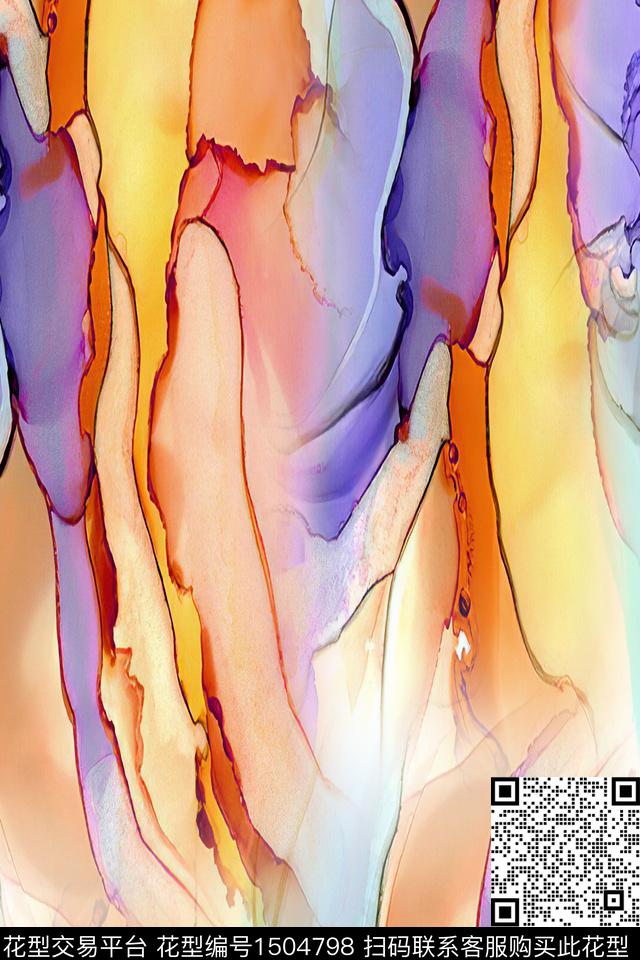 水彩肌理简约数码印花华亿平台下载（图片编号: 1504798） - 瓦栏（Walan）