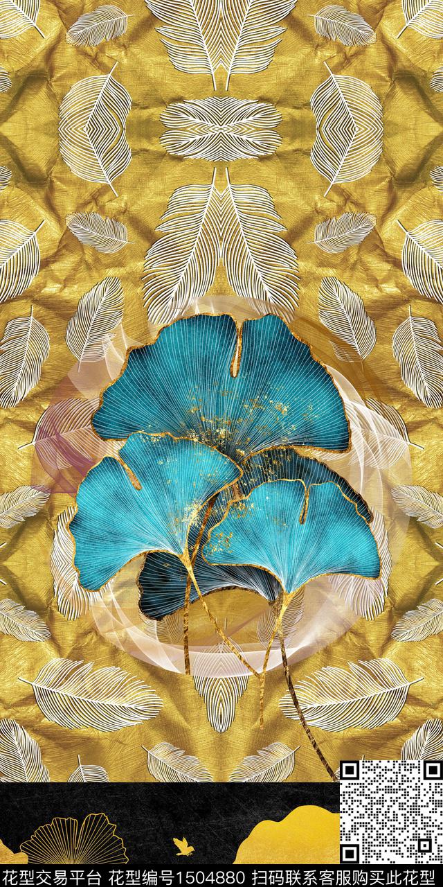 定位花香云纱大花数码印花华亿平台下载（图片编号: 1504880） - 瓦栏（Walan）