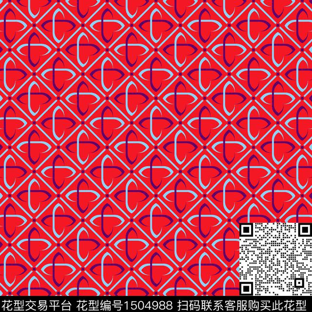 几何复古大牌风传统印花华亿平台下载（图片编号: 1504988） - 瓦栏（Walan）