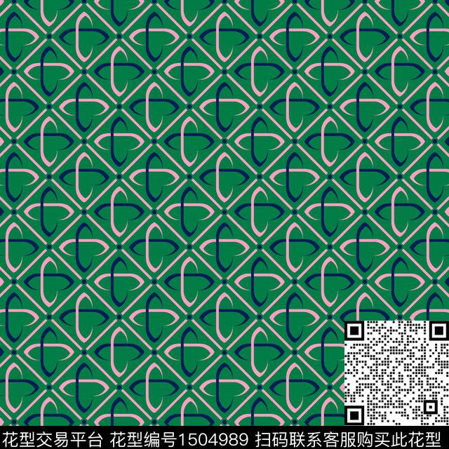 几何复古大牌风传统印花华亿平台下载（图片编号: 1504989） - 瓦栏（Walan）