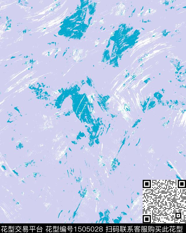 写意大牌风抽象数码印花华亿平台下载（图片编号: 1505028） - 瓦栏（Walan）