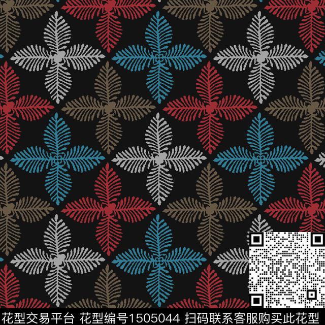 沙发布民族风花卉传统印花华亿平台下载（图片编号: 1505044） - 瓦栏（Walan）