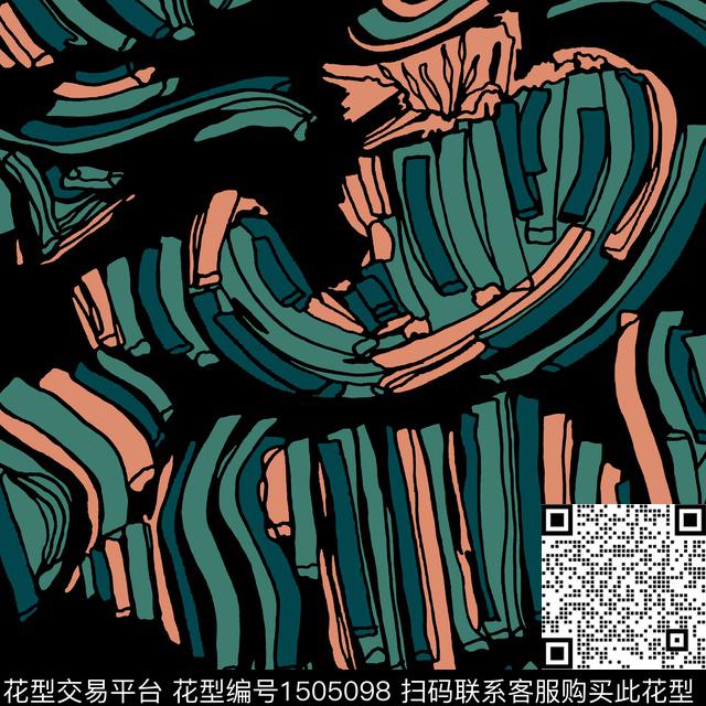 香云纱真丝深色系传统印花华亿平台下载（图片编号: 1505098） - 瓦栏（Walan）