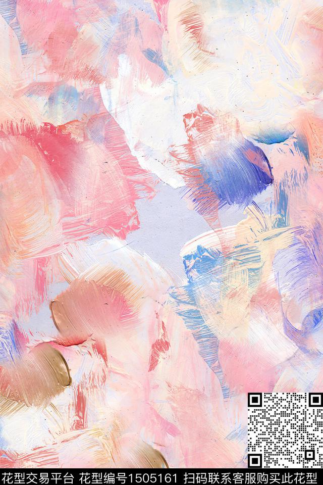 肌理抽象小清新数码印花华亿平台下载（图片编号: 1505161） - 瓦栏（Walan）