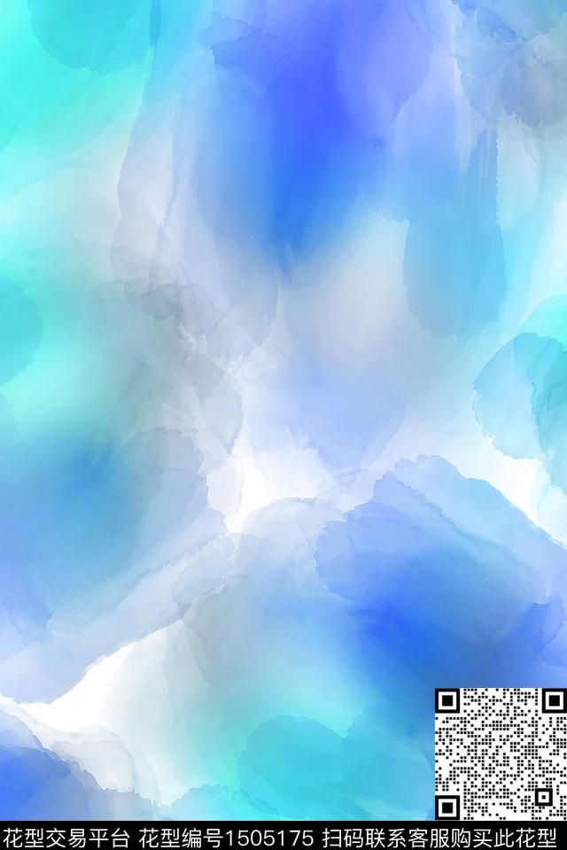 肌理抽象真丝数码印花华亿平台下载（图片编号: 1505175） - 瓦栏（Walan）