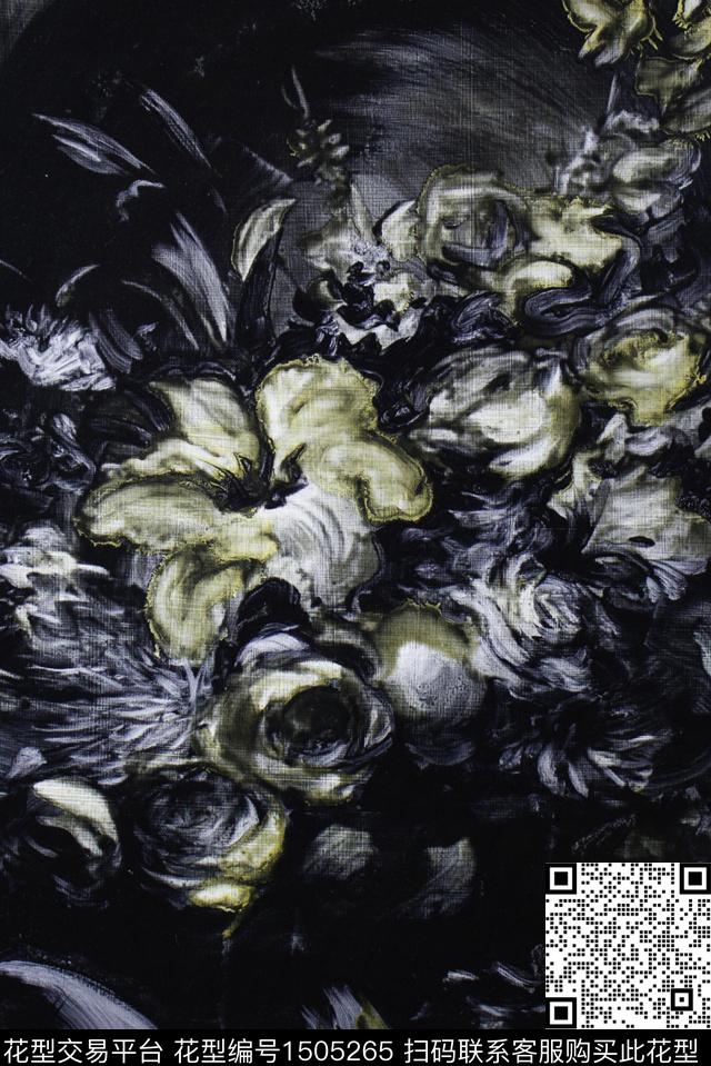 百合中老年油画华亿平台数码印花华亿平台下载（图片编号: 1505265） - 瓦栏（Walan）