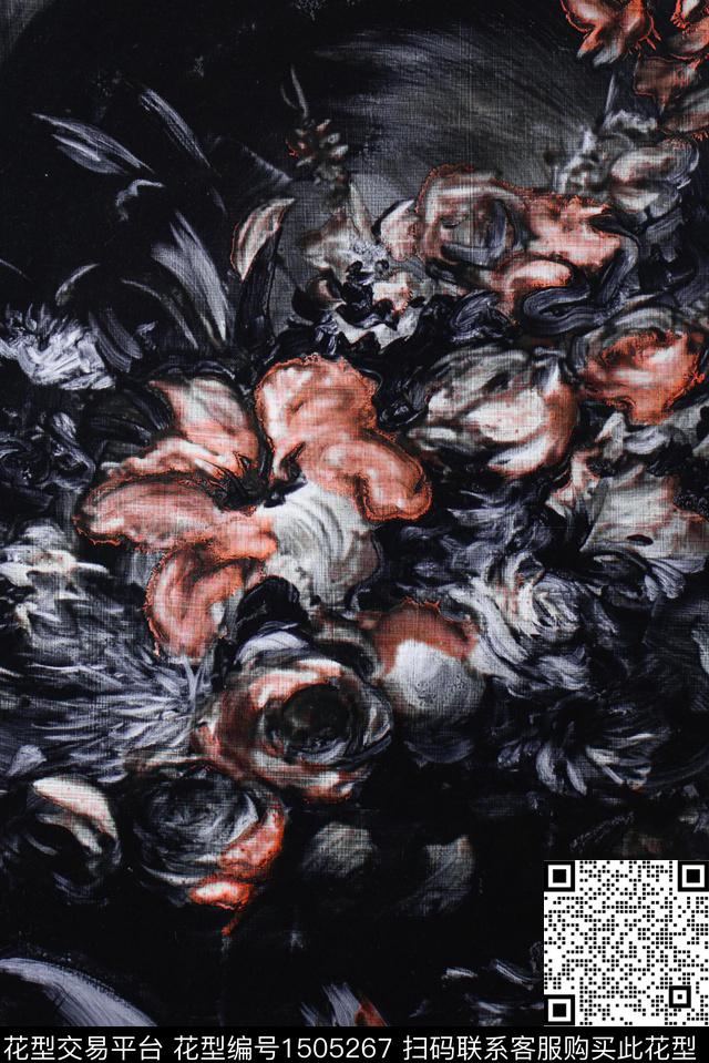 百合中老年油画华亿平台数码印花华亿平台下载（图片编号: 1505267） - 瓦栏（Walan）