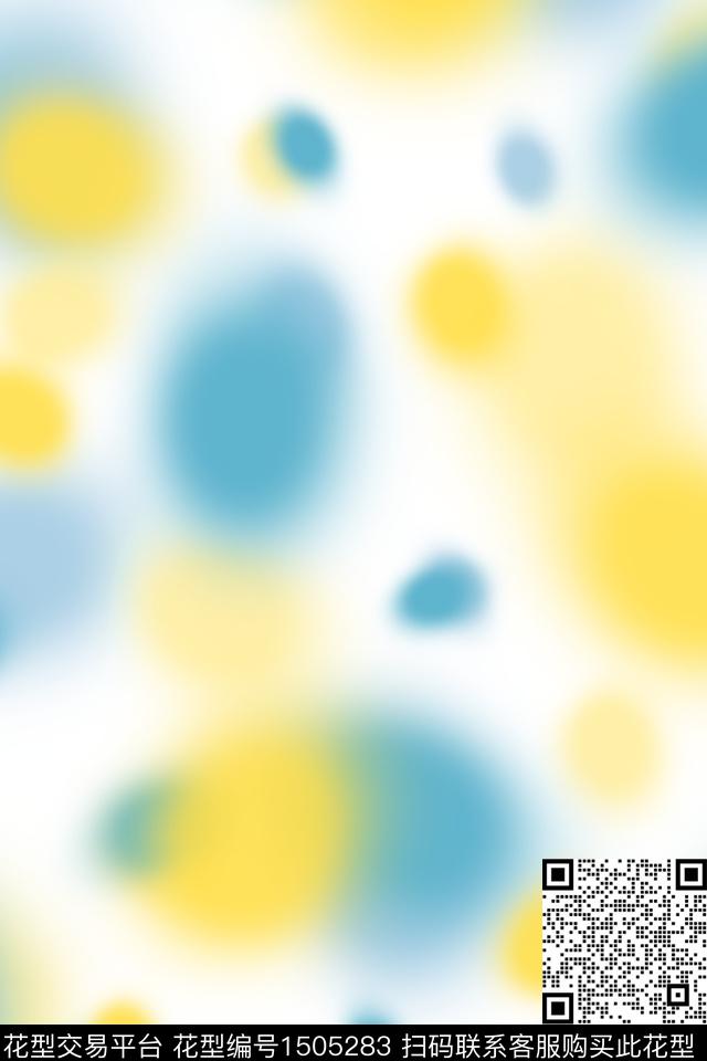 水彩炫彩几何花卉数码印花华亿平台下载（图片编号: 1505283） - 瓦栏（Walan）