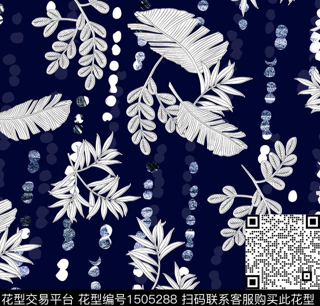 连衣裙女装花卉数码印花华亿平台下载（图片编号: 1505288） - 瓦栏（Walan）