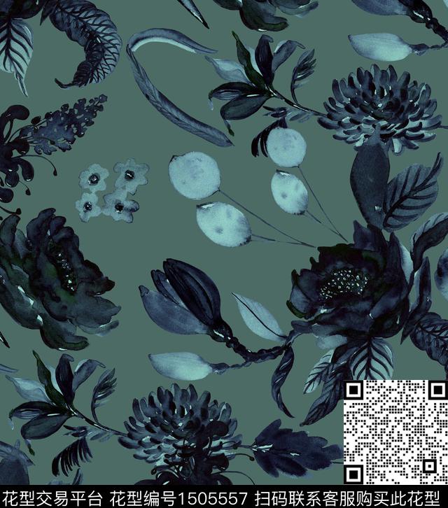 真丝中老年单色数码印花华亿平台下载（图片编号: 1505557） - 瓦栏（Walan）