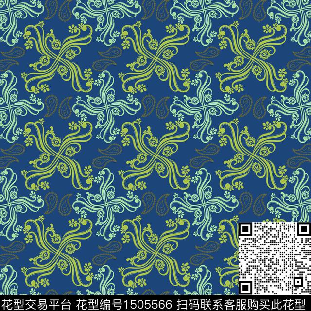 民族风传统花纹佩斯里传统印花华亿平台下载（图片编号: 1505566） - 瓦栏（Walan）