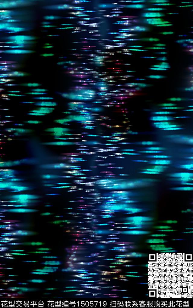 肌理渐变印花抽象数码印花华亿平台下载（图片编号: 1505719） - 瓦栏（Walan）